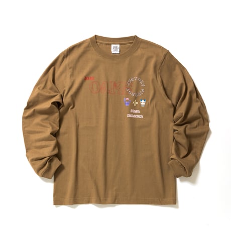 ジュウリョクピエロ　オークス勝利記念グッズ グラフィカルロングスリーブTシャツ（茶/Camel）