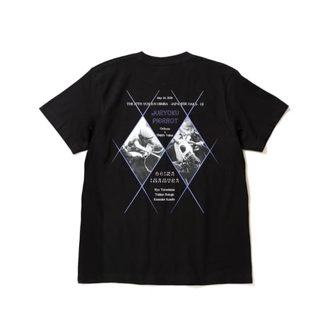 ジュウリョクピエロ　オークス勝利記念グッズ グラフィカルTシャツAパターン（黒/Black）