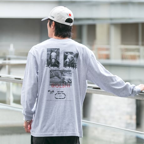 ゴールドシップグッズ グラフィカルロングスリーブTシャツ（グレー/Gray）