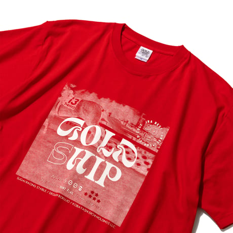 ゴールドシップグッズ グラフィカルTシャツAパターン（赤/Red）