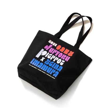 ジュウリョクピエロ　オークス勝利記念グッズ グラフィカルトートLサイズ（黒/Black）