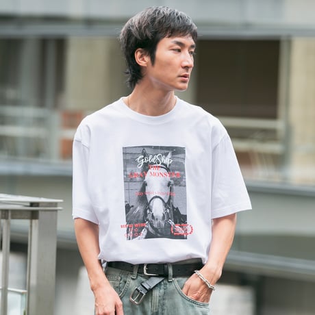 ゴールドシップグッズ グラフィカルTシャツCパターン（白/White）