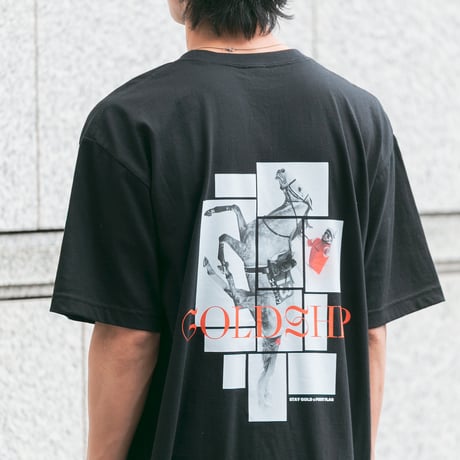 ゴールドシップグッズ グラフィカルTシャツBパターン（黒/Black）