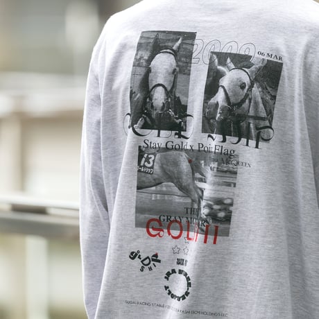 ゴールドシップグッズ グラフィカルロングスリーブTシャツ（グレー/Gray）