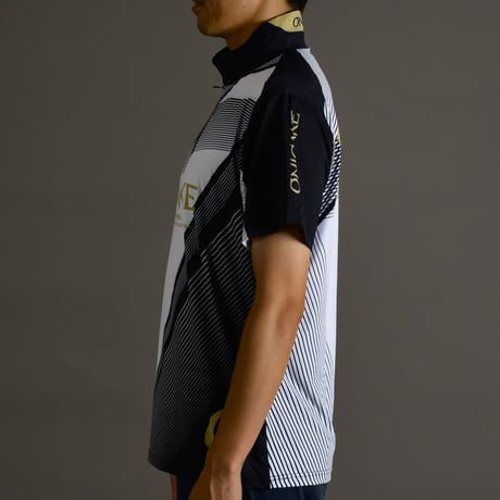 YT415G 鬼掛ジップアップシャツクール半袖