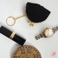 ばあば ✧ シードビーズのminiminiがま口（L'Or Noir・2216）