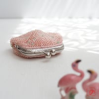 ばあば ✧ ビーズのしかくいちびがま（flamant rose ・2265）