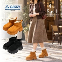 GERRY レディース ファーサンダル GR5617 (ブラック、キャメル)