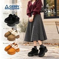 GERRY レディース ファーサンダル GR5616 (ブラック、ベージュ、キャメル)