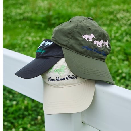 Nylon Cap -Hand Drawn Horse Graphic-