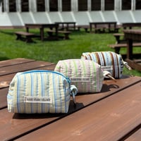 Striped Mini Pouch Keychain