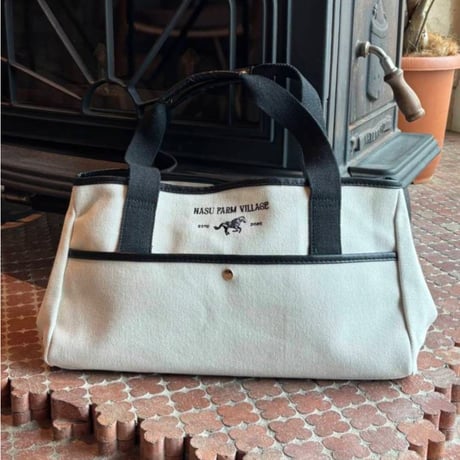 Wide Square Canvas Tote