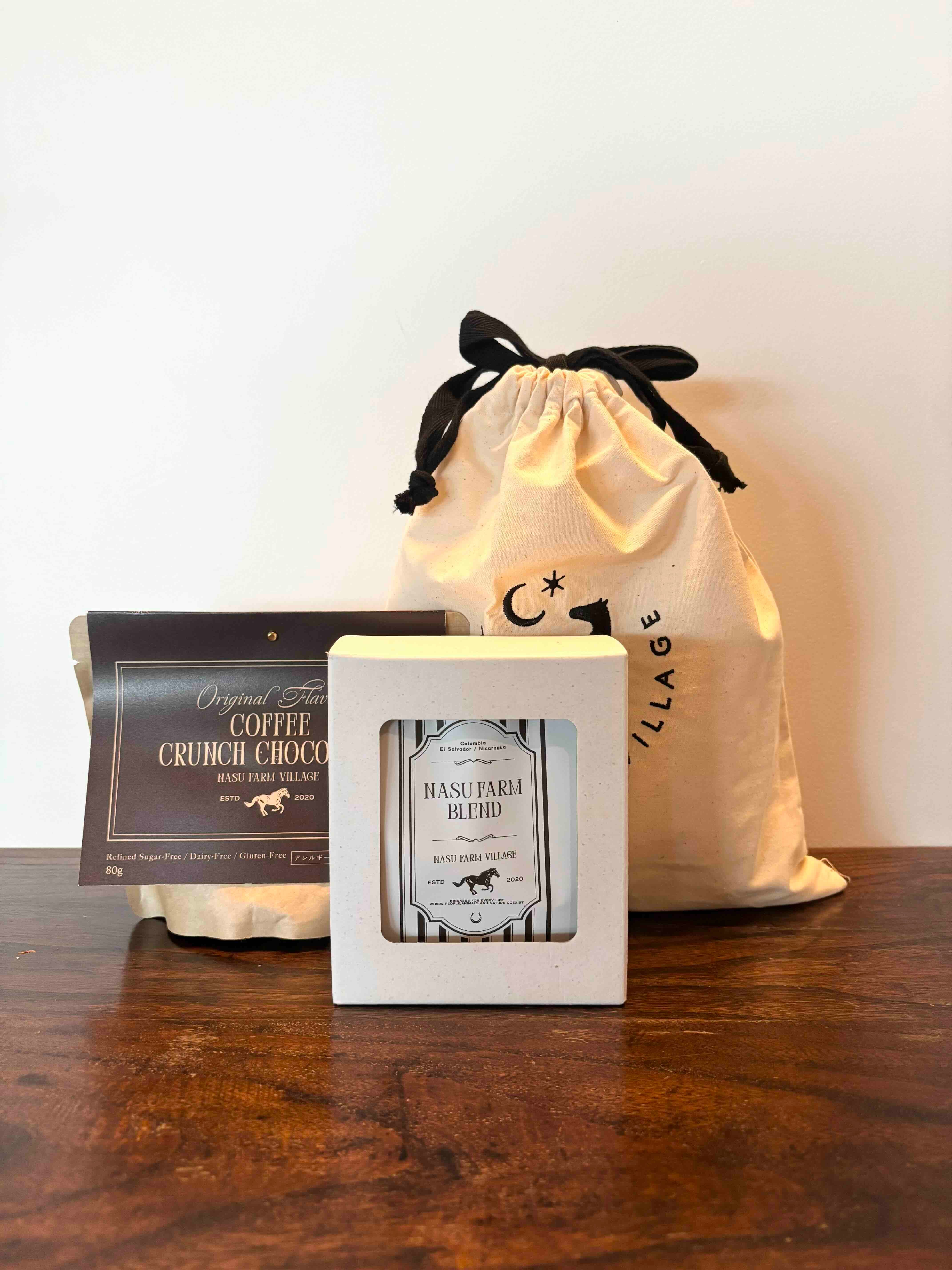 COFFEE CRUNCH CHOCOLATE 巾着セット | NASU FARM VILLA