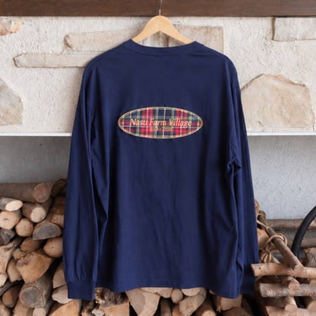 Check Patch Long Sleeve Tee