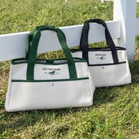 Wide Square Canvas Tote