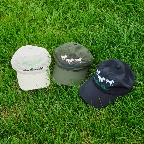 Nylon Cap -Hand Drawn Horse Graphic-