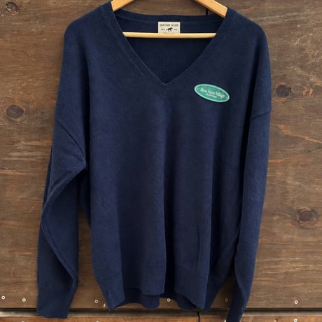 Patch V-Neck Knit