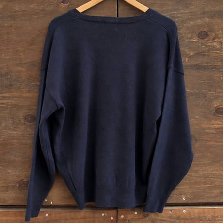 Patch V-Neck Knit