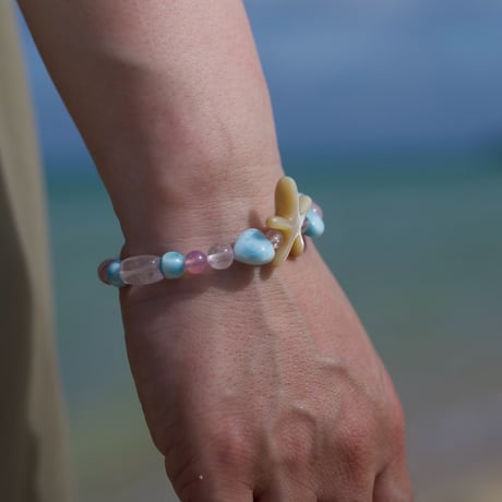 〈海と天使の愛に包まれる〉スターフィッシュ・エンジェルラブ ブレスレット