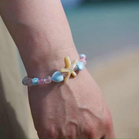 〈海と天使の愛に包まれる〉スターフィッシュ・エンジェルラブ ブレスレット