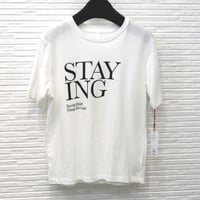 【Dignite collier】ディニテコリエ/STAYINGプリントTシャツ/BA-80268148/カジュアル おしゃれ レディース ブランド 高級