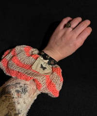 cotton boarder chouchou 【Orange】