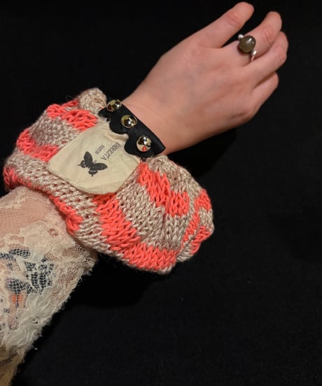 cotton boarder chouchou 【Orange】