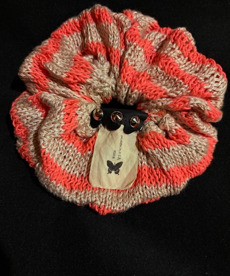cotton boarder chouchou 【Orange】