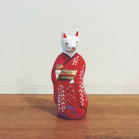 堤人形の『鯛くわえ猫』 | 象々の郷土玩具