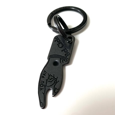 Bel Cielo  真鍮製 ミニYOUPAYキーホルダー  黒メッキVer.