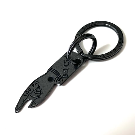 Bel Cielo  真鍮製 ミニYOUPAYキーホルダー  黒メッキVer.