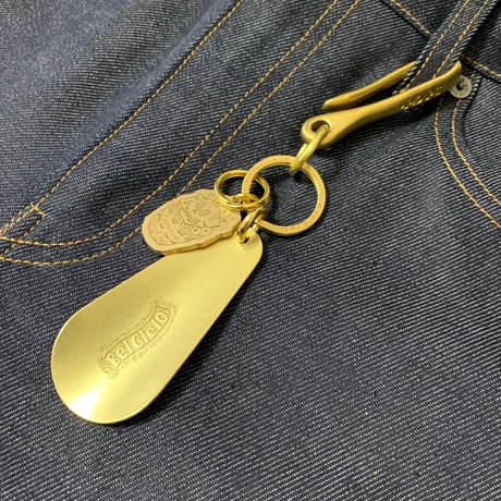Bel Cielo 真鍮製　POPCORN SKULLMAN シューホーンキーホルダー