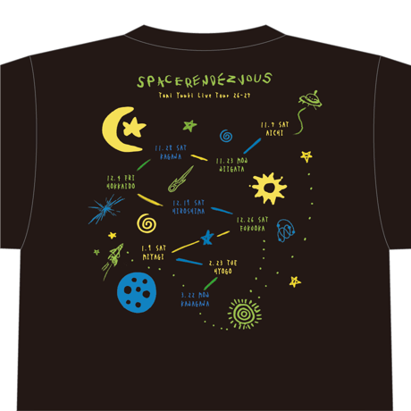 【予約販売】"SPACE RENDEZVOUS" ツアーTシャツ