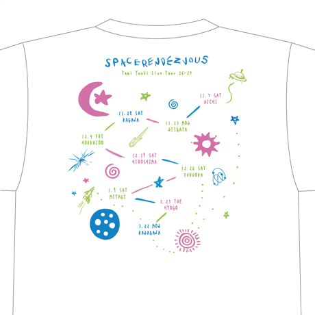 【予約販売】"SPACE RENDEZVOUS" ツアーTシャツ