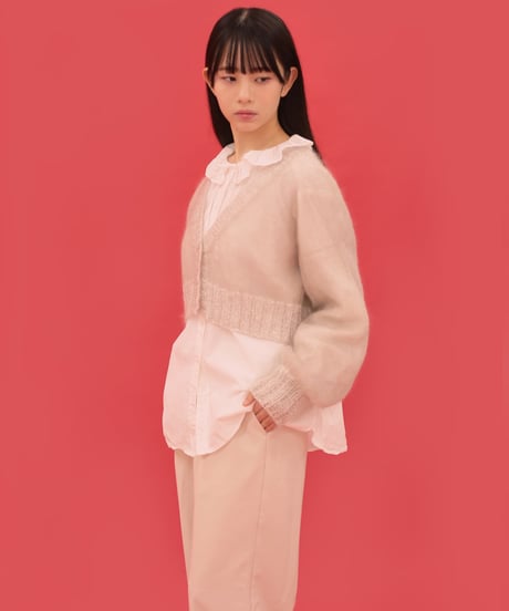 モヘヤのレーシーカーディガンのkit