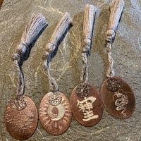 麻Linen x 銅Bronze タッセルtassels