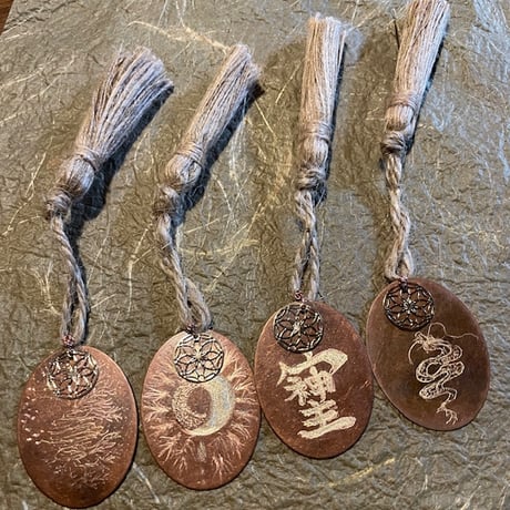 麻Linen x 銅Bronze タッセルtassels