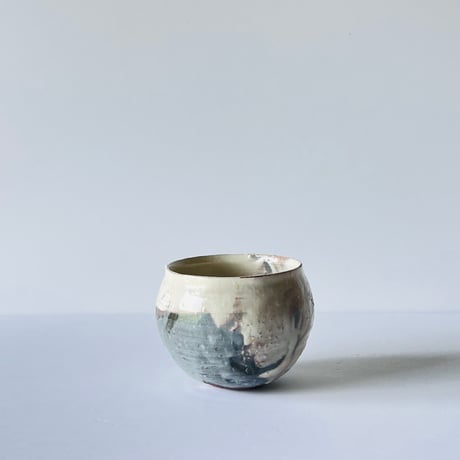T−159 辻村史朗　粉吹ワインカップ　共箱後日発送 Shiro Tsujimura – Kohuki Wine Cup