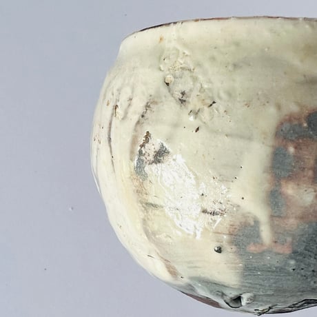 T−159 辻村史朗　粉吹ワインカップ　共箱後日発送 Shiro Tsujimura – Kohuki Wine Cup