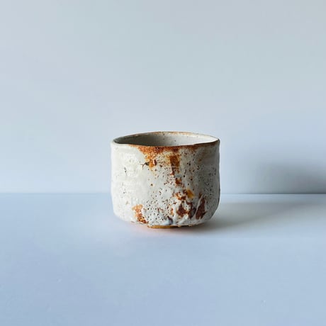 T−154 辻村史朗　志野茶碗  共箱付  Shiro Tsujimura – Shino Tea Bowl