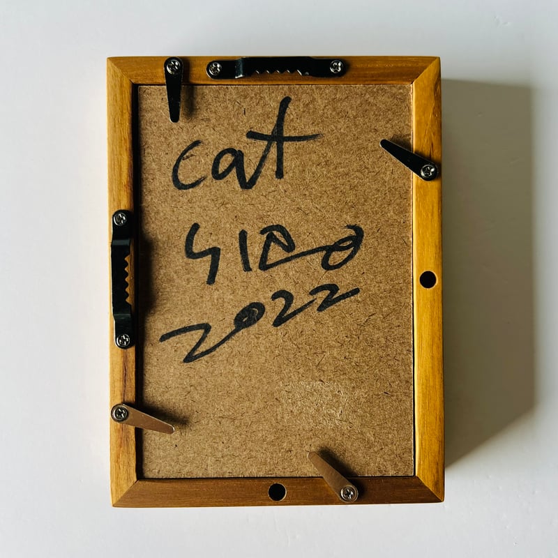 T−183 辻村史朗 ガラス絵 猫 葉書サイズ | GARAGE MADE