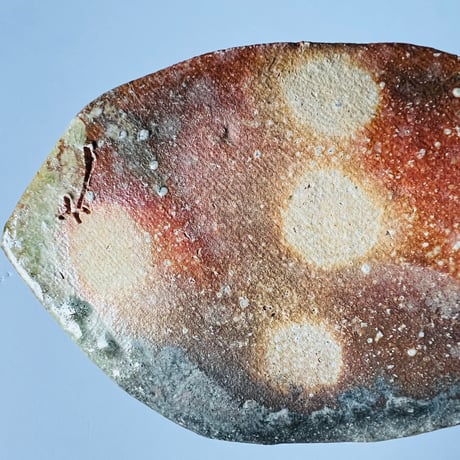 Fー37 古谷和也　信楽葉皿　    Kazuya Furutani – Shigaraki Leaf Plate