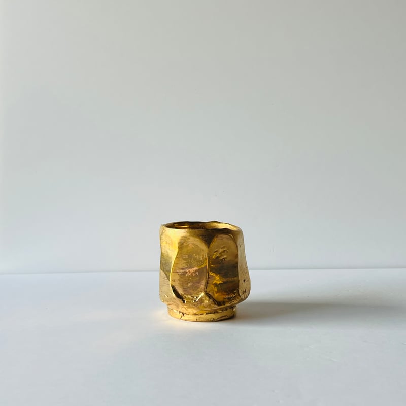 KYー8 小島陽介 金彩筒碗 Yosuke Kojima Gold Glazed