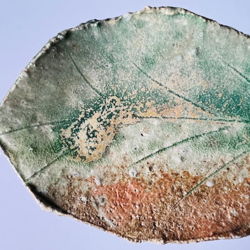 Fー40 古谷和也 信楽葉皿 Kazuya Furutani – Shigaraki Leaf