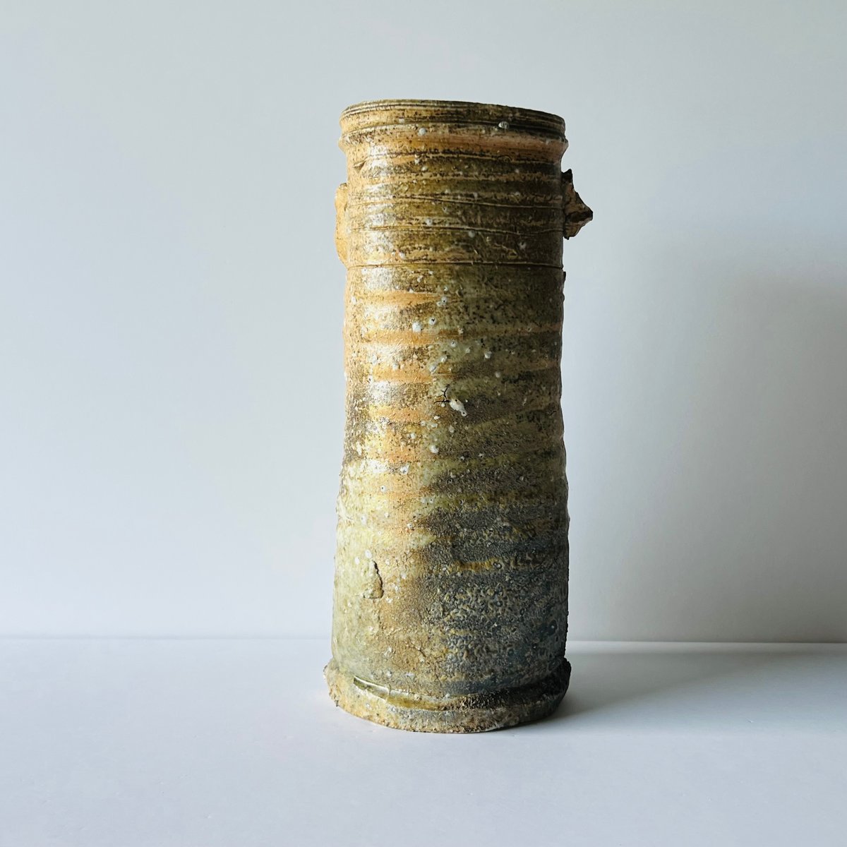 T−155 辻村史朗 伊賀花入 共箱後日発送 Shiro Tsujimura – Iga F
