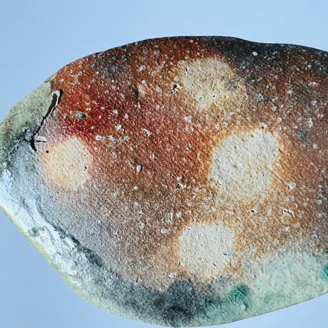 Fー40 古谷和也　信楽葉皿　Kazuya Furutani – Shigaraki Leaf Plate
