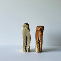 T−156 辻村史朗　狛犬　共箱付  Shiro Tsujimura – Komainu (Guardian Lions)