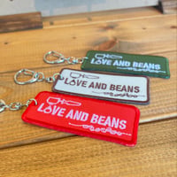 【LOVE AND BEANS】刺繍キーホルダー
