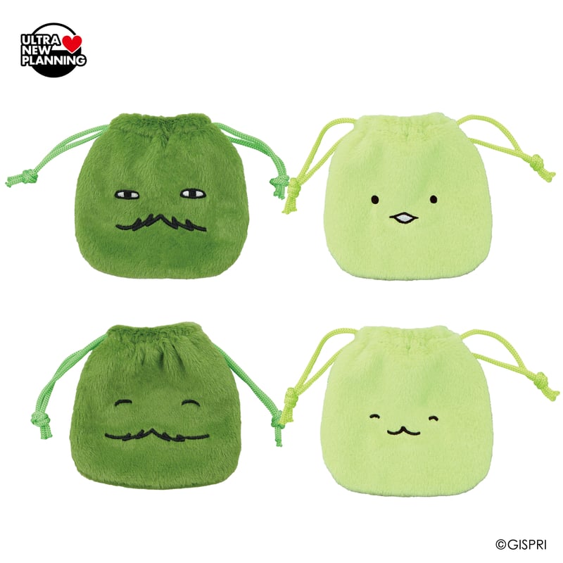 ドリームカプセル限定》モリゾー＆キッコロ ぬいぐるみ巾着 全4種