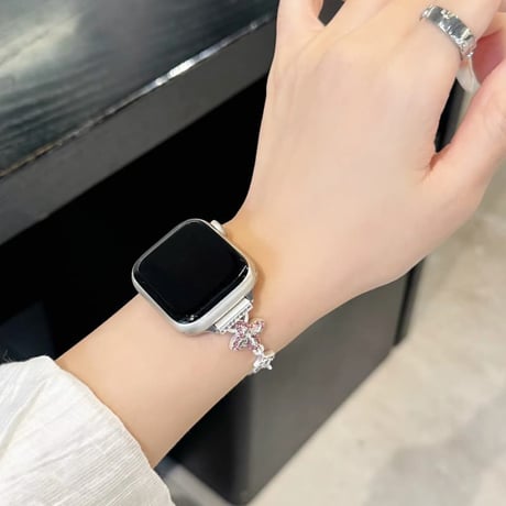 CUTECASE エレガント AppleWatchバンド ダイヤデコ アップルウォッチバンド Series11/10/9 8 7 6 5 4 3 2 SE3 SE2 Ultra3 高級感CM6695
